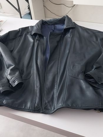 Veste en cuir homme