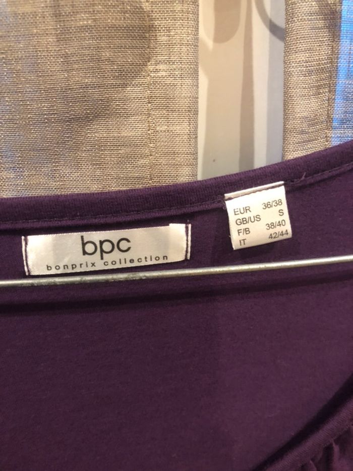 Haut manches longues violet/prune taille 38/40 - photo numéro 3