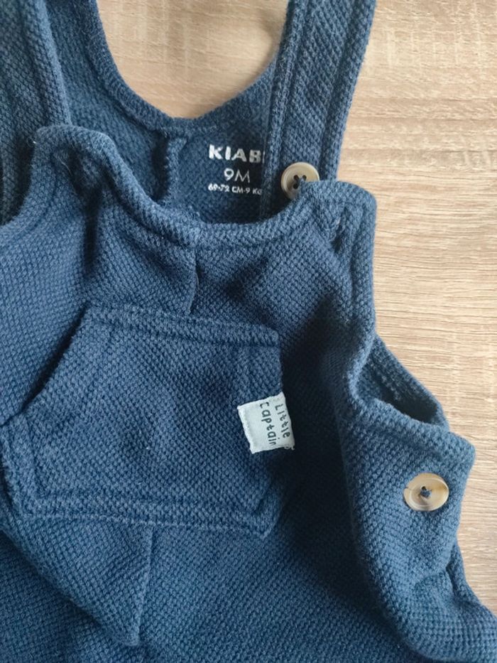 Lot de 2 salopettes taille 9 mois de chez Kiabi - photo numéro 3