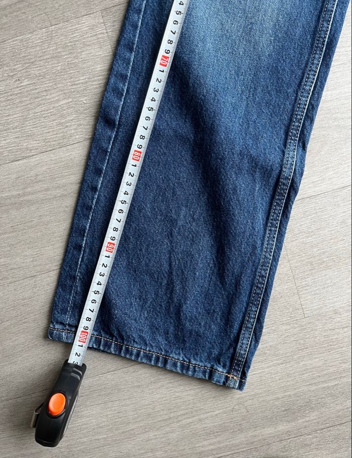 Jean large taille haute bleu foncé Bershka T32 - photo numéro 10