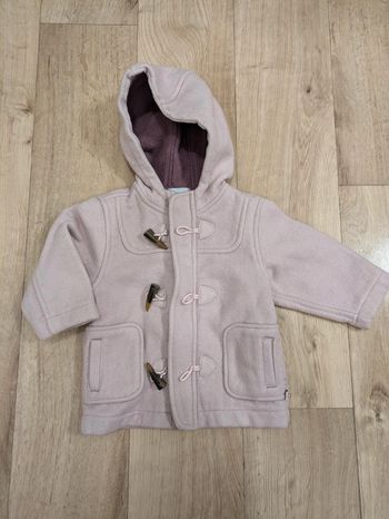 Duffle-coat laine rose pâle 12 Mois