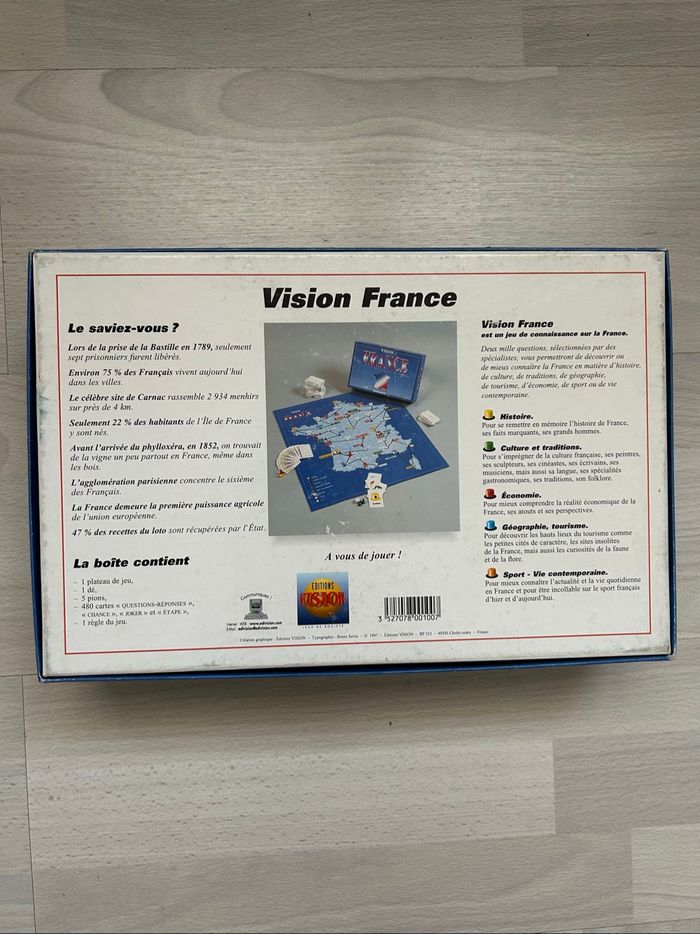 Vision France – jeu de société quiz sur la France - photo numéro 3