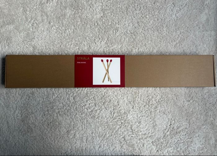 Lampe IKEA STRÅLA – Design Lukas Bazle (“Allumette” en bois) - photo numéro 3