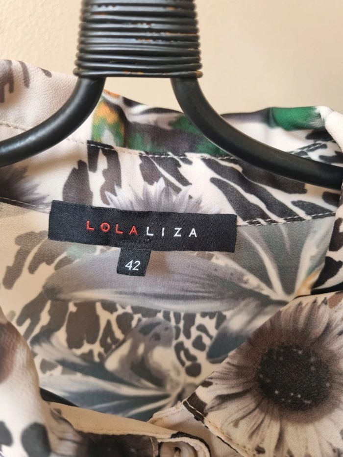 Robe beige multicolore - photo numéro 2