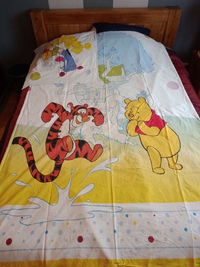Parure de lit une personne Winnie l'ourson