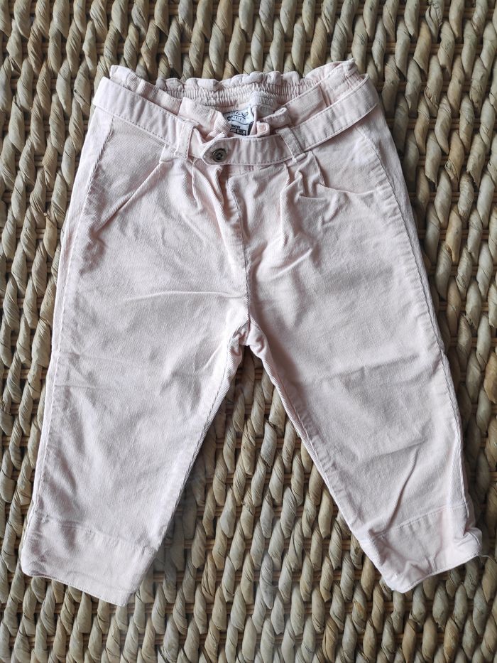 Pantalon velours rose Cyrillus 18 M