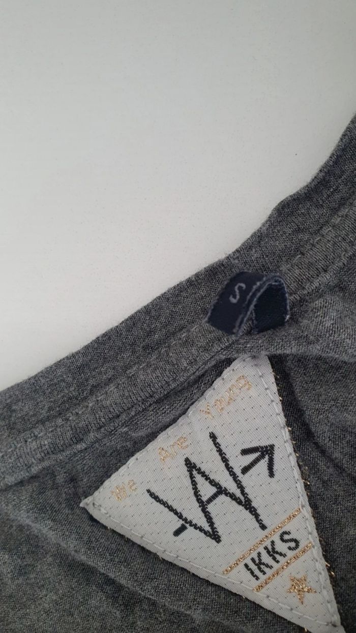 T shirt gris Ikks en 36 - photo numéro 4
