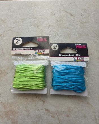 Lots de 2 paquets fil queue de rat