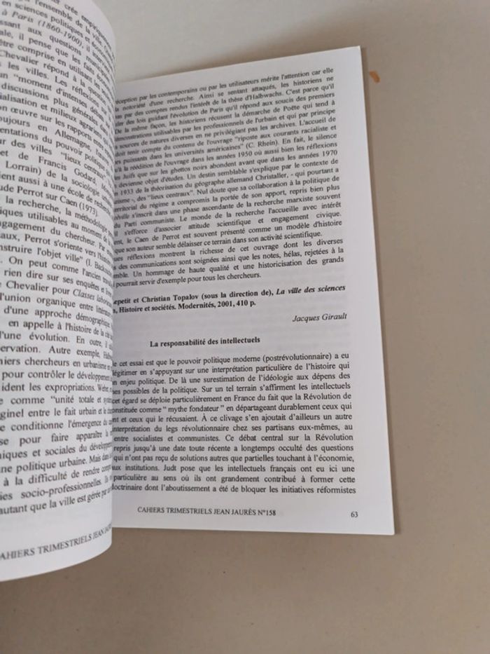 Jean Jaurès variétés jaurésiennes cahiers trimestriels numéro 158 - photo numéro 5