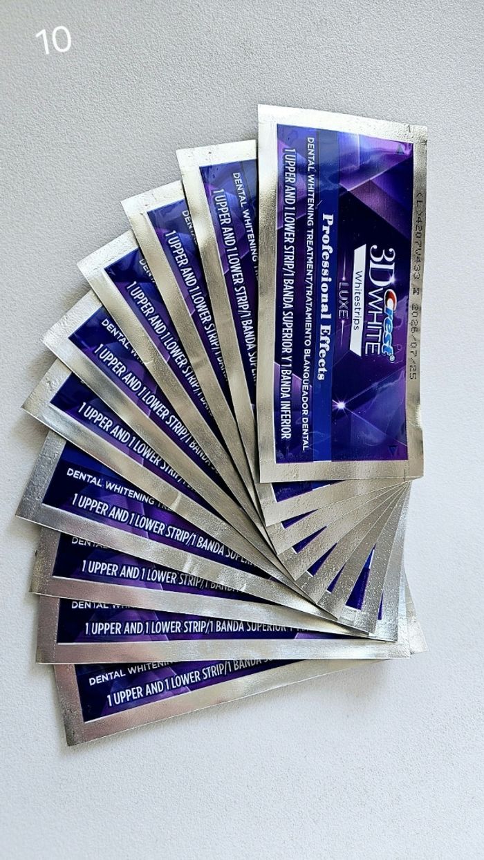 Bandes crest 3d White pour 10 jours