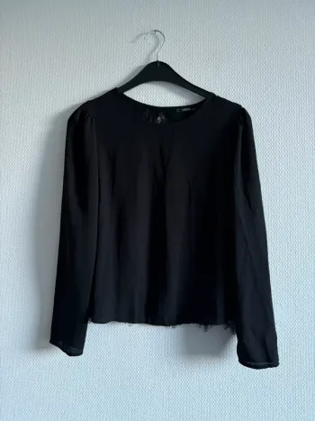 Blouse manches longues à dentelle