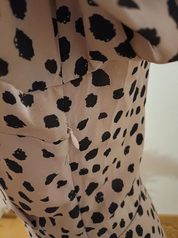 Robe rose pâle leopard Cache-coeur My Jewellery taille XS 34 - photo numéro 8