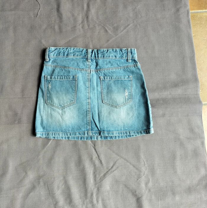 Jupe en jean bleu clair 8 ans - photo numéro 2