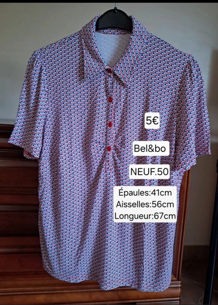Lot de 2 chemises / polos NEUFS pour femme Taille 50 - photo numéro 2
