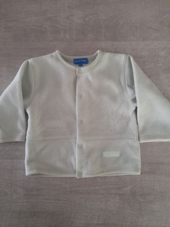 Gilet vert clair Bout'chou garçon 18 mois
