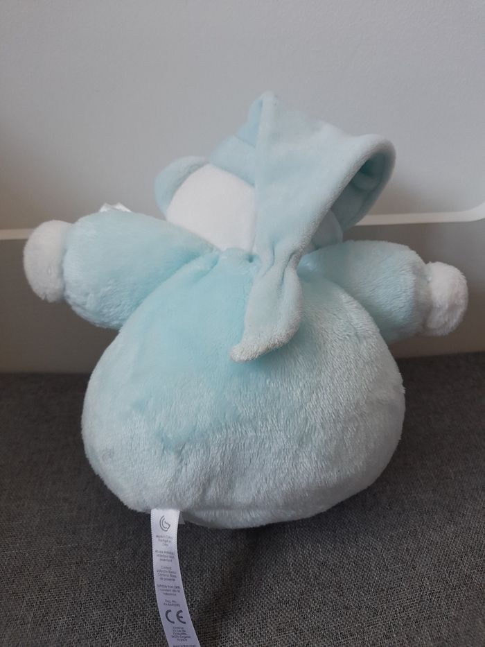 Peluche / doudou Kaloo ourson blanc et bleu - photo numéro 6