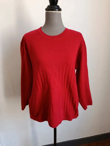 Pull épais rouge femme TelMail taille 42