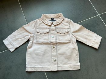 Veste imitation jeans léger rose pale bébé fille kiabi