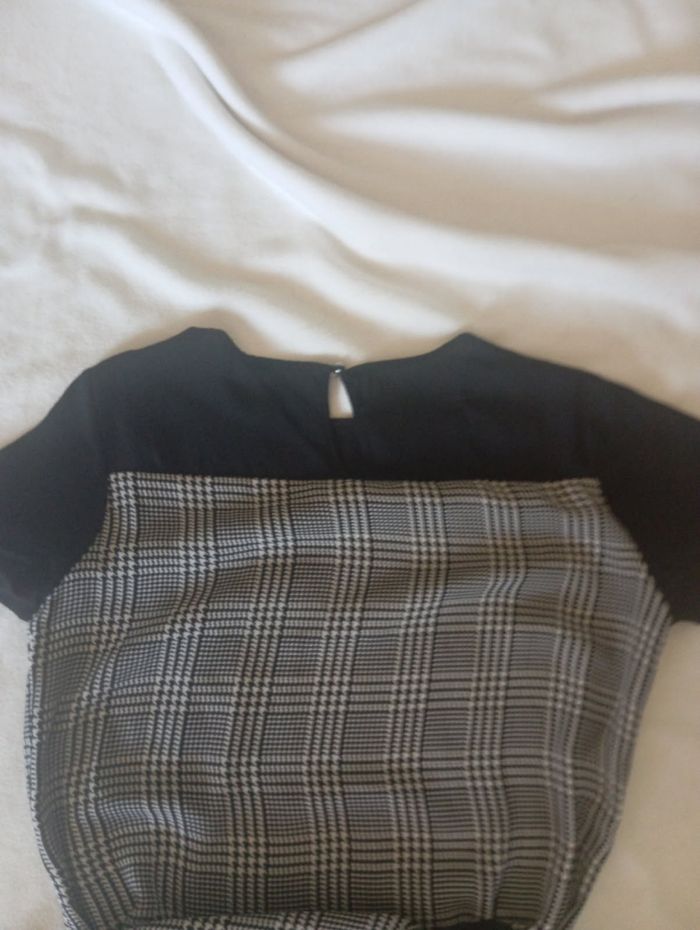 Robe Etam noir et blanche à carreaux - photo numéro 3