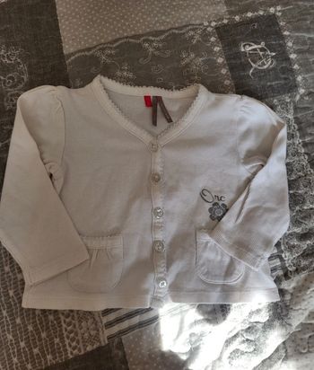 Gilet blanc orchestra 12 mois