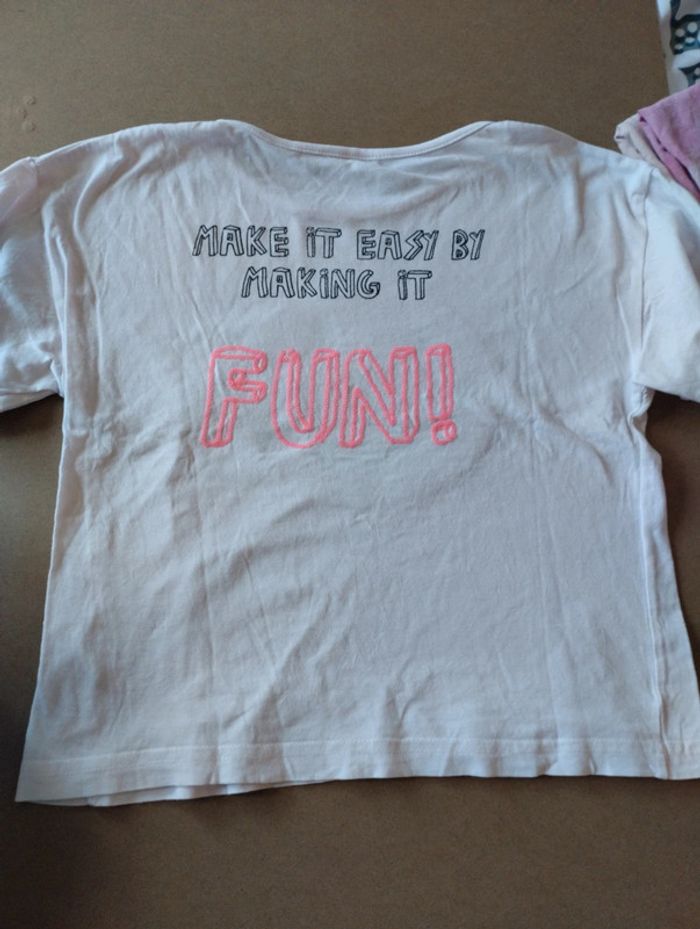 Tee shirt sequin Smiley 134/140 cm - photo numéro 4