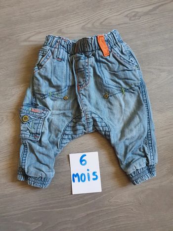 Pantalon jean sarouel 6mois garçon