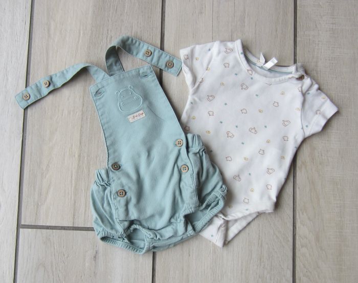 Ensemble bodie et barboteuse naissance - photo numéro 2