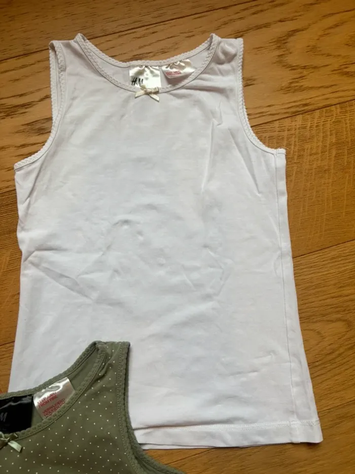 Lot de 3 maillots de corps H&M 122/128 cm - photo numéro 5