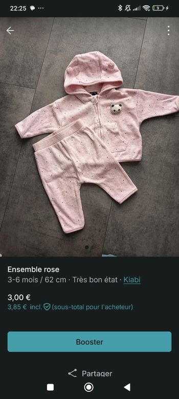 Ensemble rose 