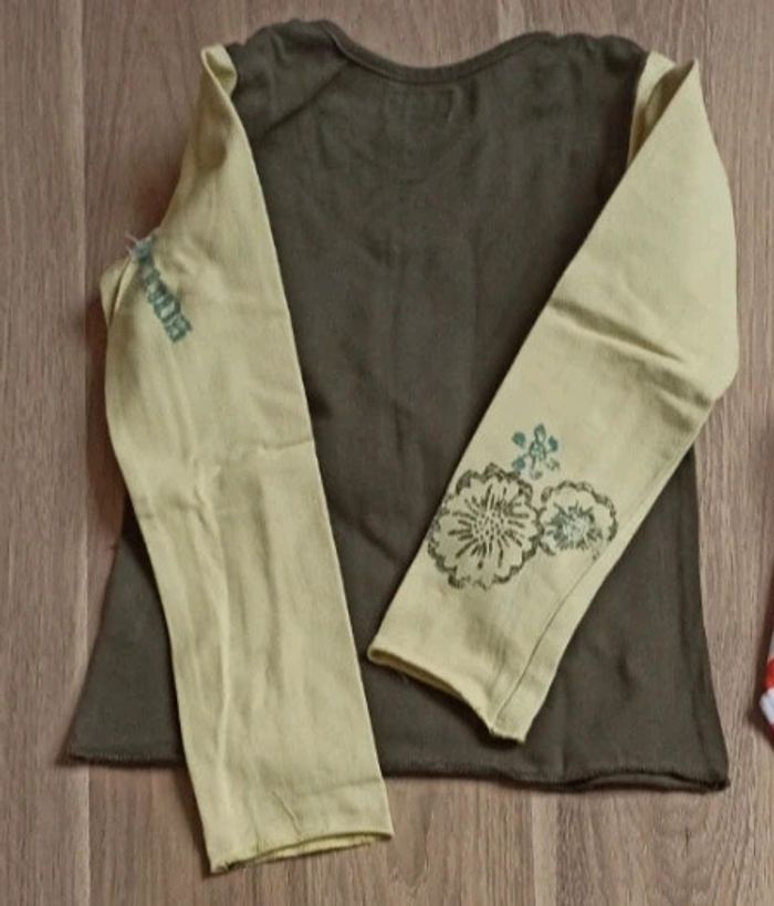 Tshirt kaki vert clair 4 ans Marèse - photo numéro 3