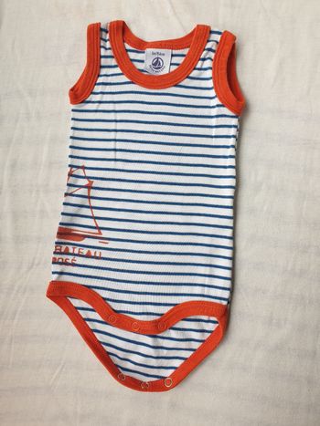 Body débardeur Petit Bateau 1 mois