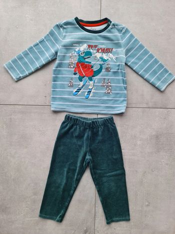 Pyjamas velours 2/3 ans