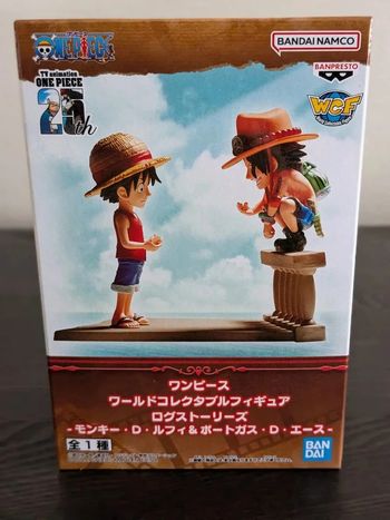 Figurine One Piece - WCF Monkey D. Luffy & Portgas D. Ace Log Stories - Banpresto