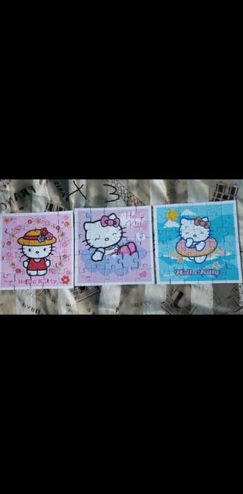 Lots de 3 puzzle Hello Kitty complet