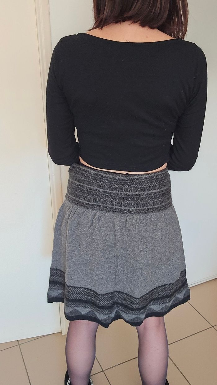 Jupe grise promod taille 38 - photo numéro 4