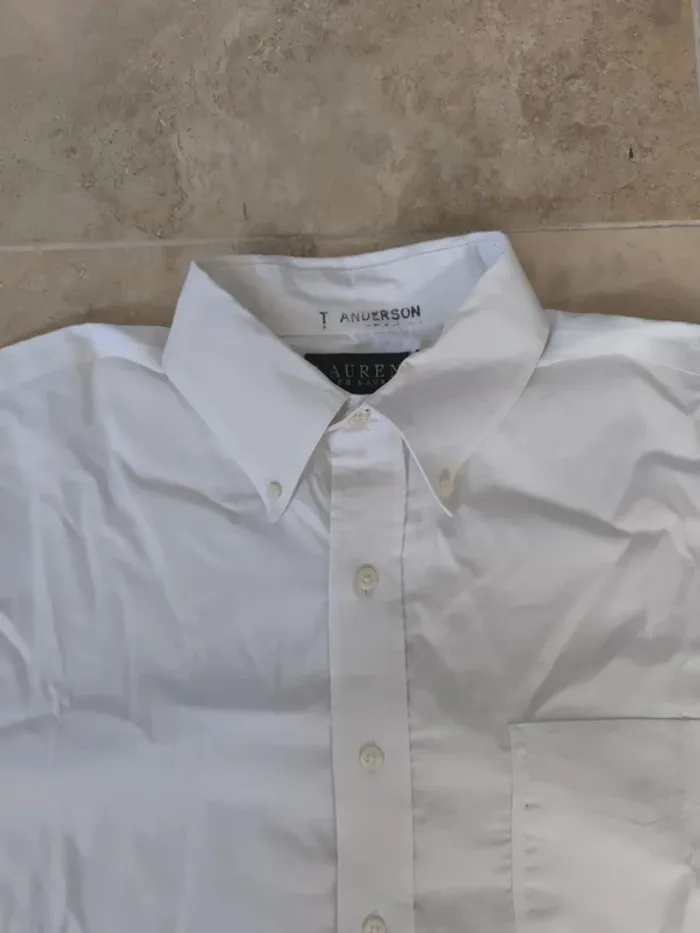 Chemise Lauren Ralph Lauren Homme Taille L blanche - photo numéro 7