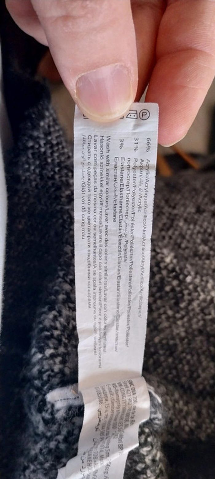 Veste lainage épaisse taille L portée quelques fois mais très bon état - photo numéro 7