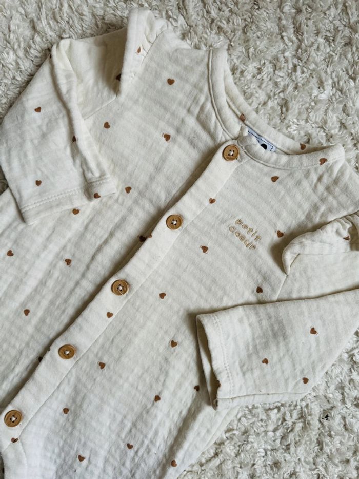 Combinaison coeurs TAO 12 mois - photo numéro 2