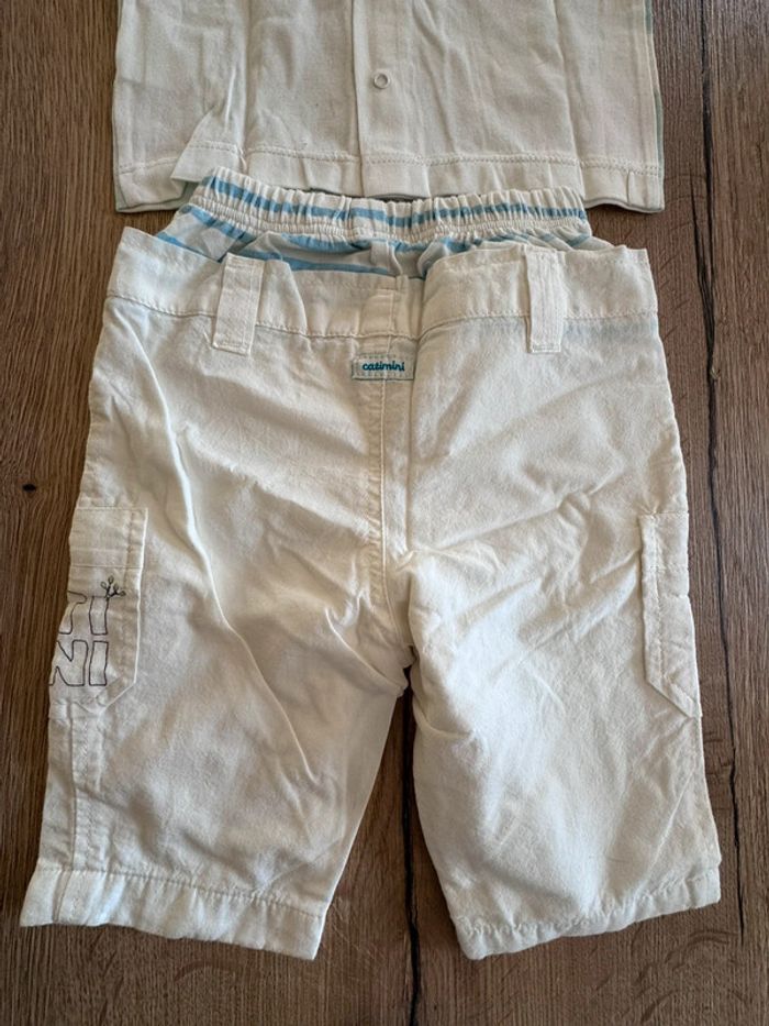 Ensemble tee-shirt + pantalon taille 1 mois catimini neuf avec étiquettes - photo numéro 13