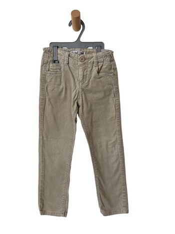 Pantalon slim stretch en velours beige - Okaïdi 5 ans