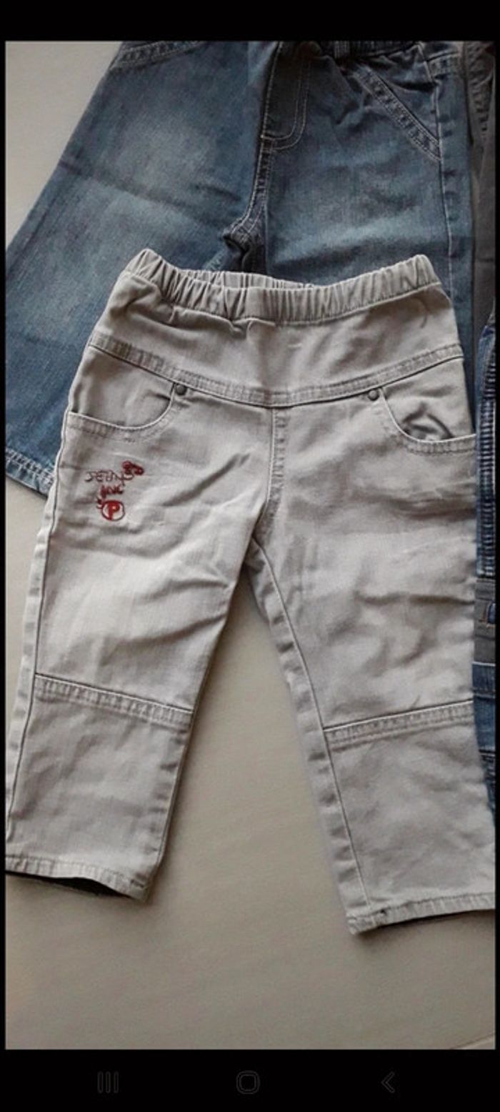 Lot de 5 pantalons jeans 12 mois - photo numéro 2