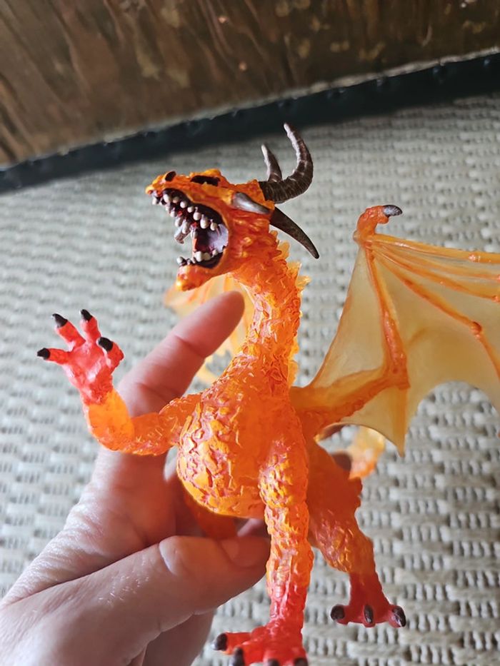 Figurine dragon de feu plastoy - photo numéro 7