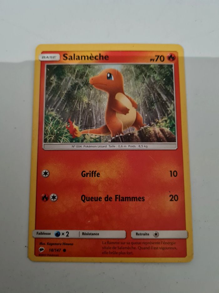 Carte pokemon salameche