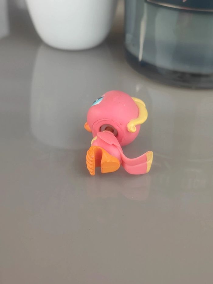 Littlest Pet Shop #370 coral pink bird cockatoos - photo numéro 3