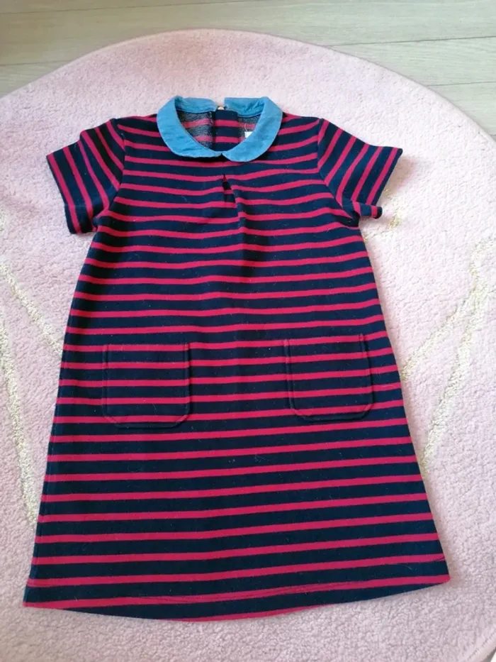 Robe marine col Claudine chic