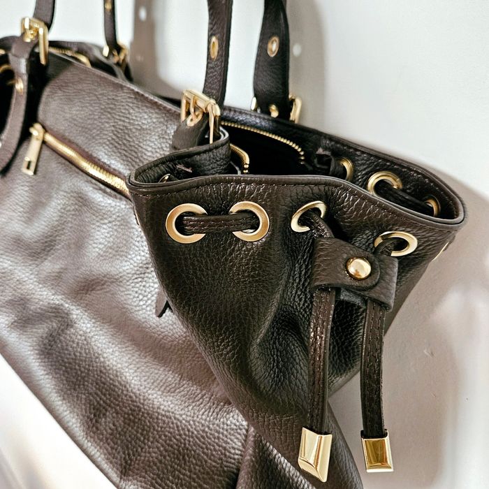 🇮🇹Sac a main 100% Cuir  Daim Chocolat verapelle🇮🇹 The genuine leather neuf - photo numéro 8