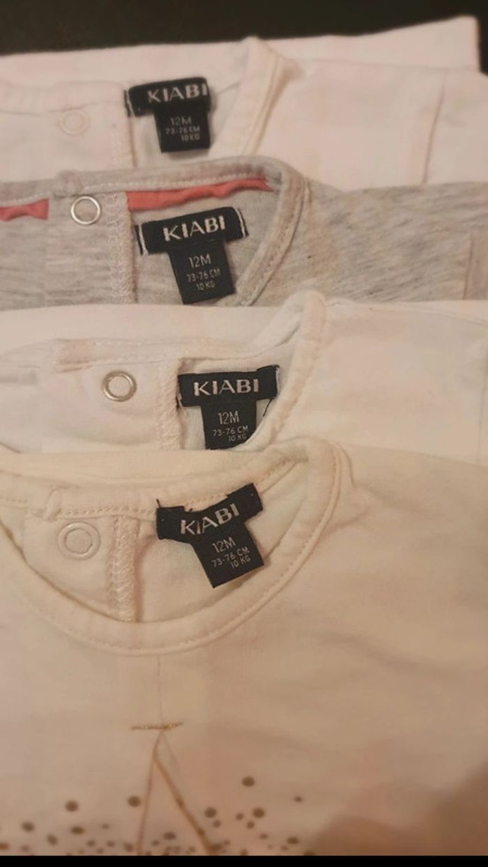 Lot de 4 tee-shirts manches longues 12 mois - photo numéro 8