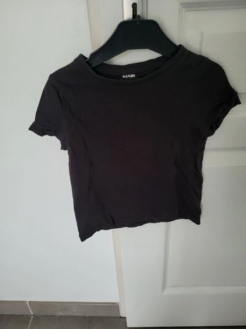 T shirt manches courtes marron garçon 3 ans