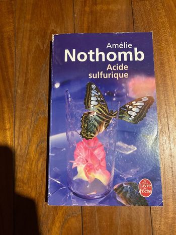 Livre Acide sulfurique Amelie Nothomb