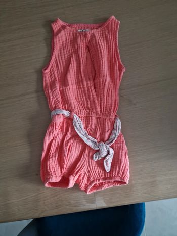 Combi short en gaz corail gemo